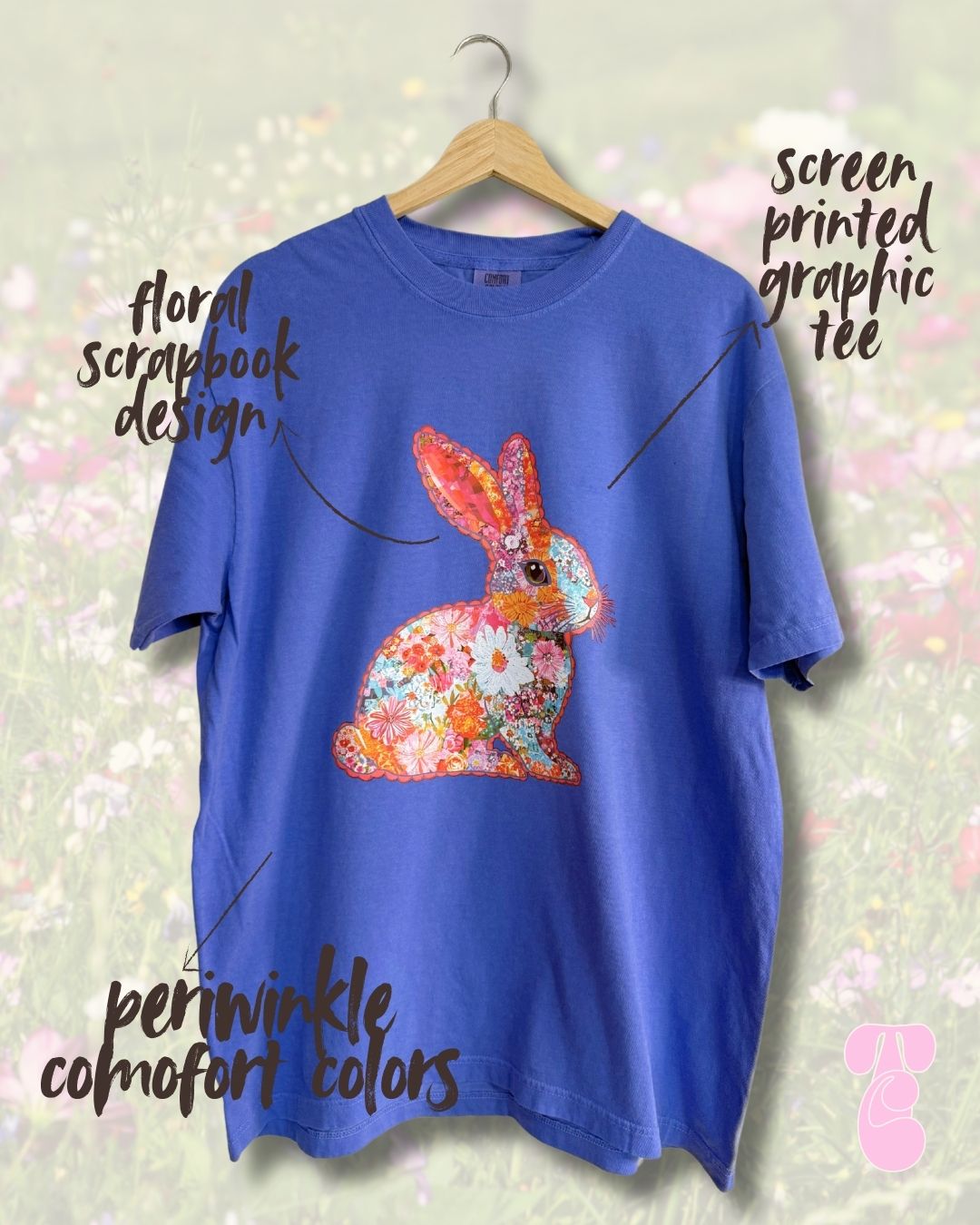 Floral Bunny Tee