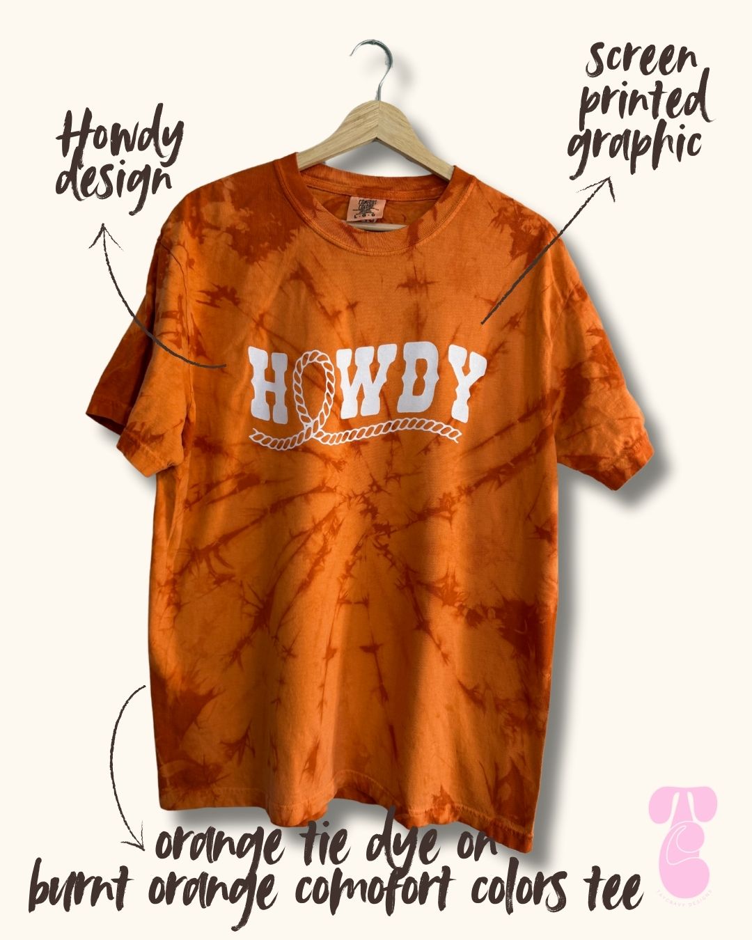 Howdy Tie Dye Tee