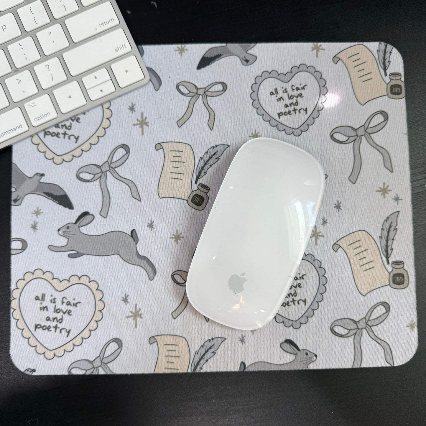 All's Fair in Love and Poetry Mousepad