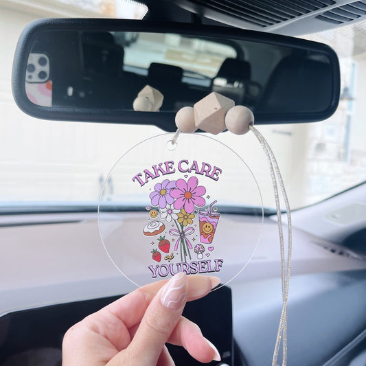 Take Care of Yourself Car Charm