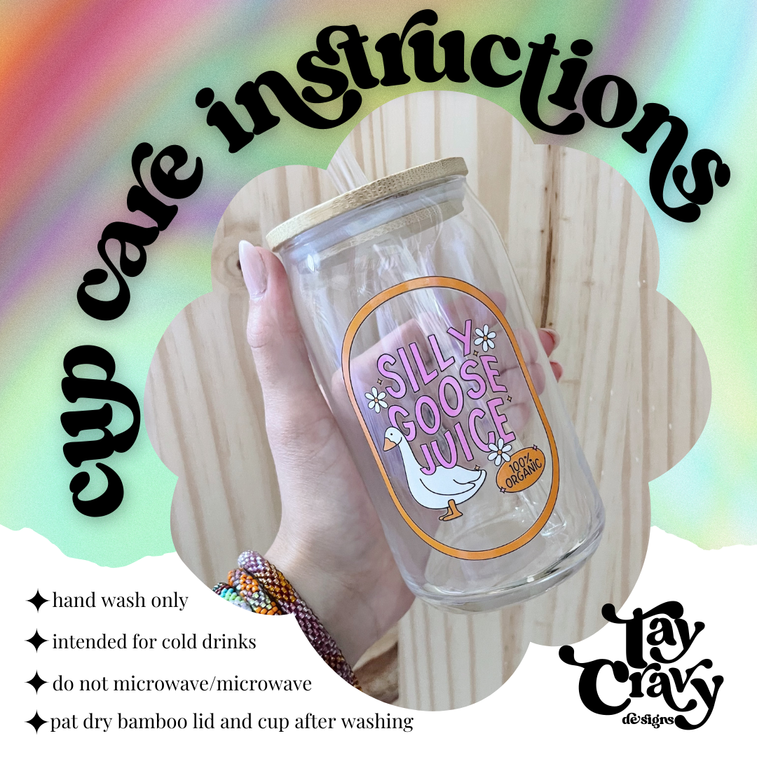Boo Juice 16oz Glass Can with Bamboo Lid & Glass Straw