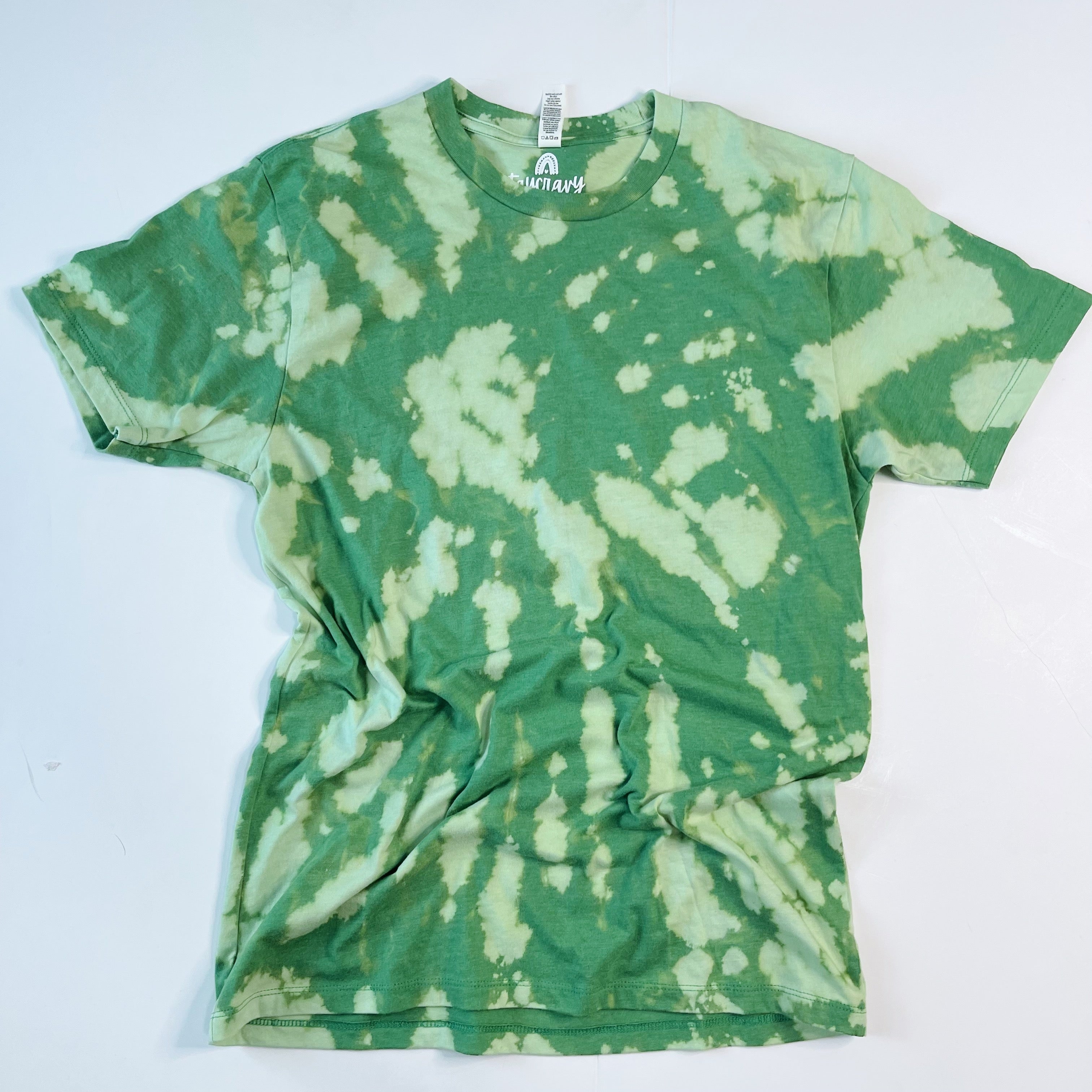 Kids Tie Dye T-shirt - Kelly Green, Small 