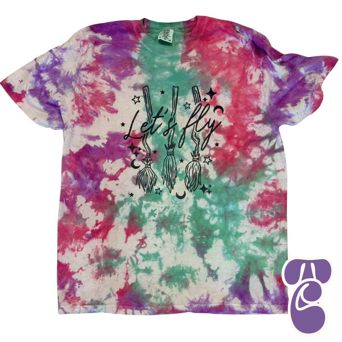 Let's Fly Tie Dye Tee