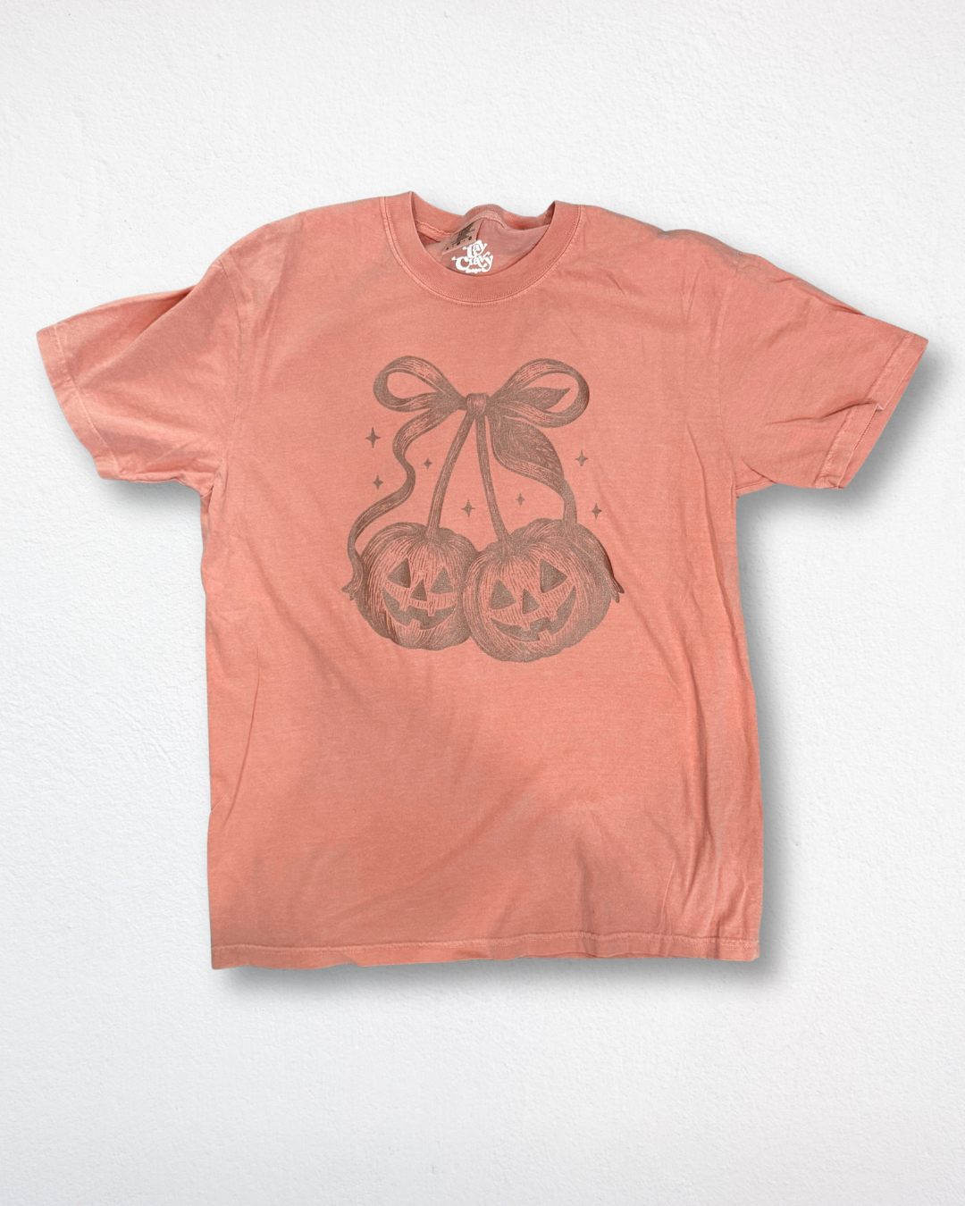 Metallic Pumpkin Cherries Graphic Tee