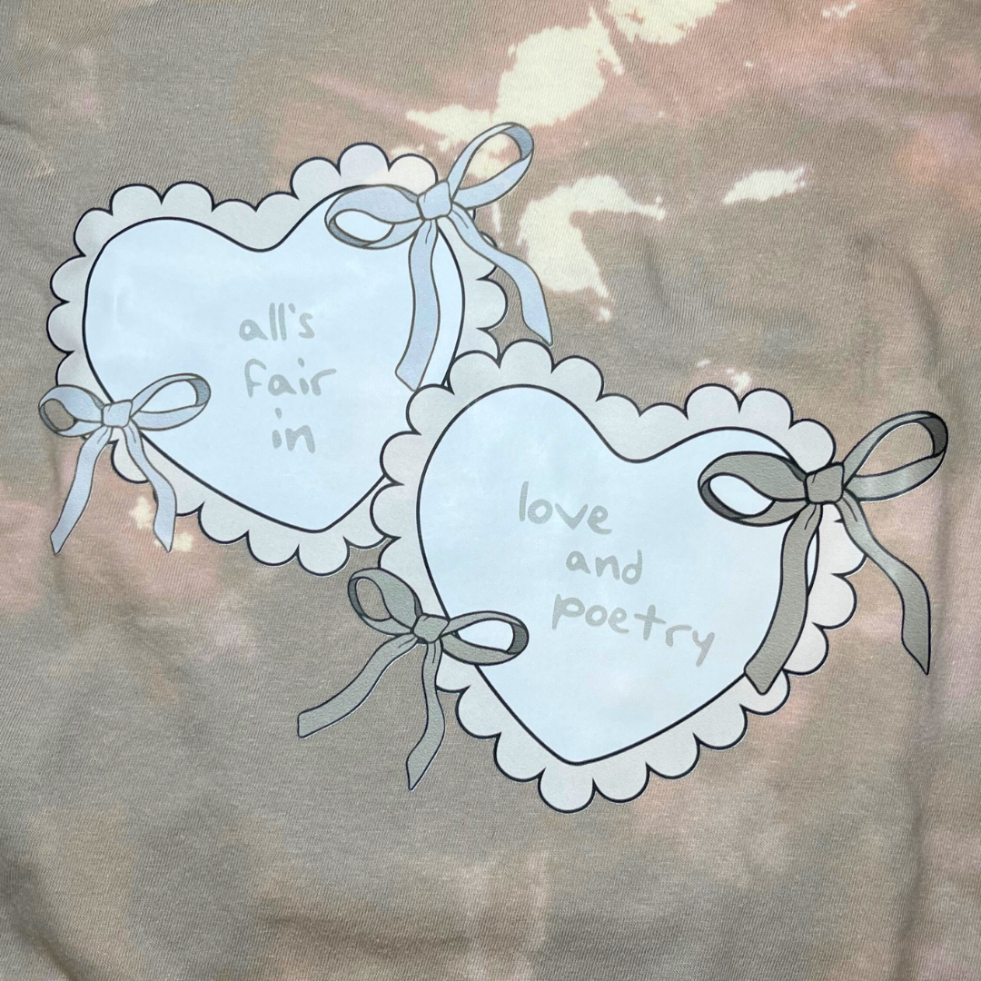 All's Fair in Love and Poetry Bleach Dye Tee