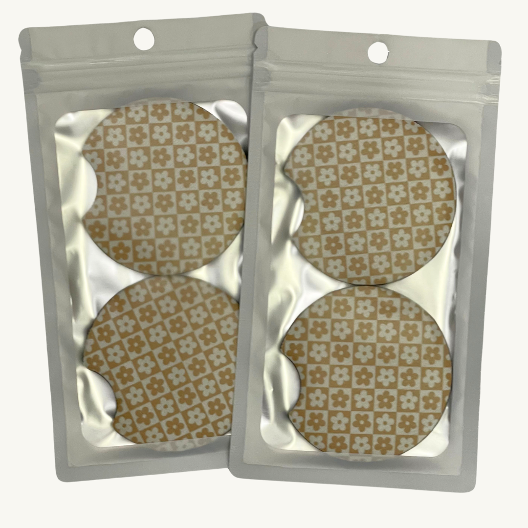 2.5 Inch Neoprene Car Coasters- Set of 2