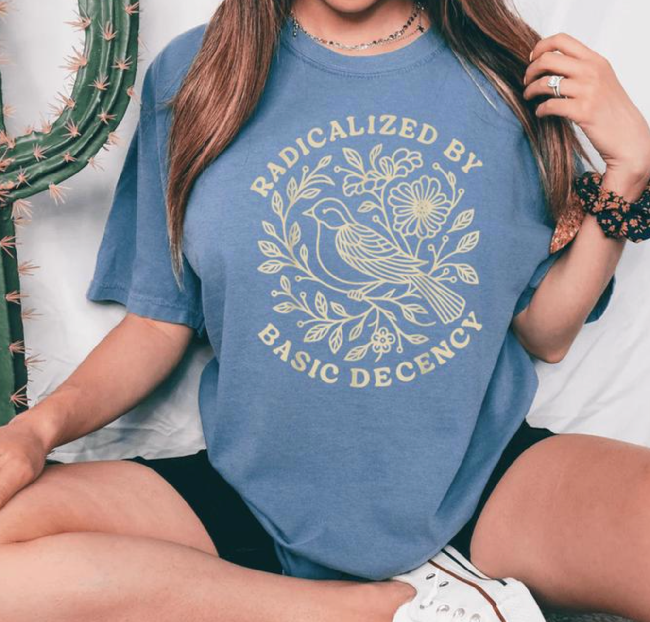 Radicalized By Basic Decency Graphic Tee