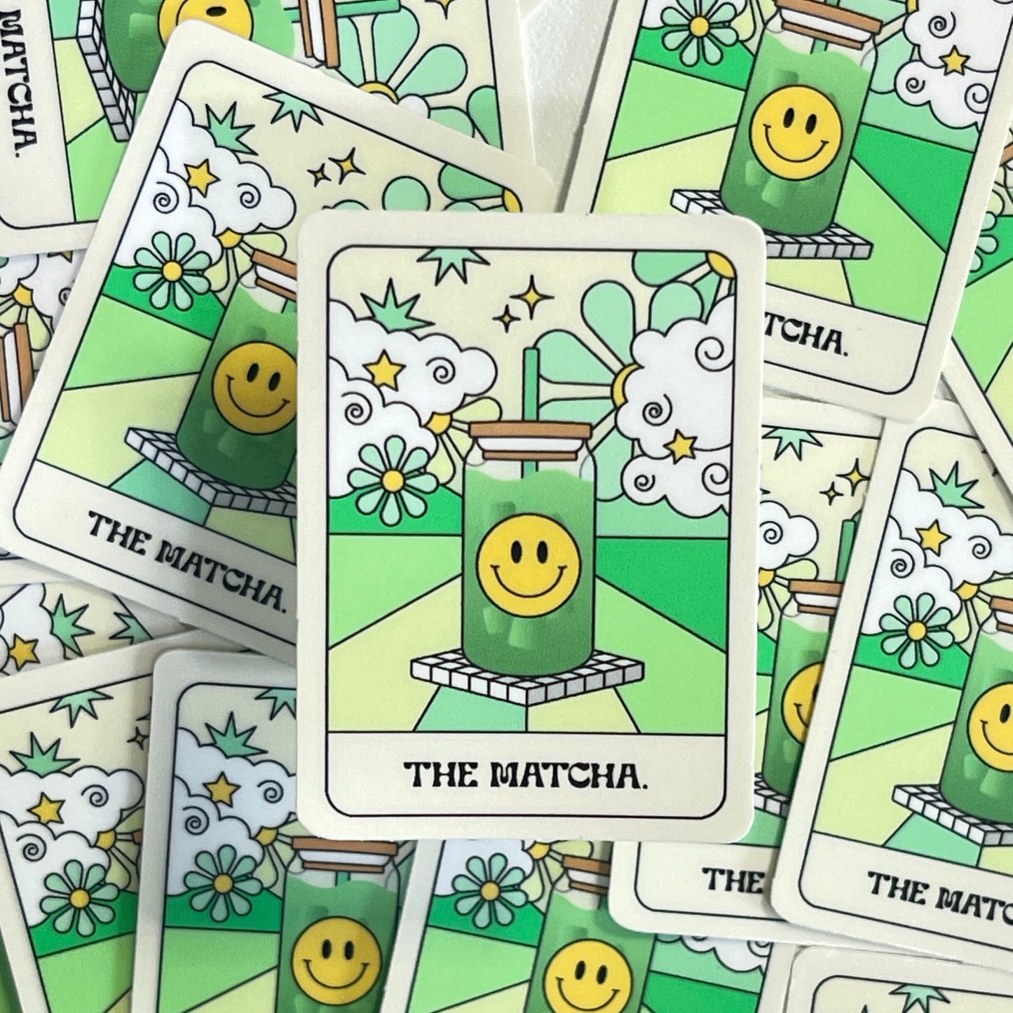 The Matcha Tarot Card Sticker