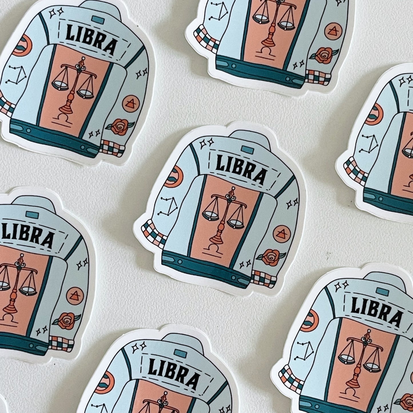 Libra Jean Jacket Sticker