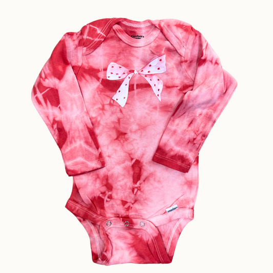 Bow Long Sleeve Baby Bodysuit