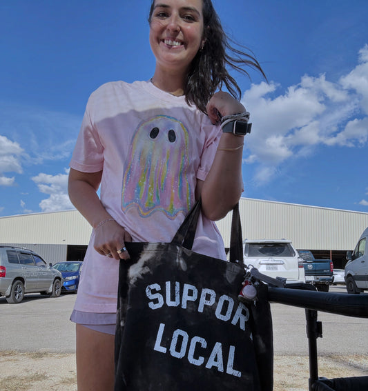 Glitter Ghost Graphic Tee