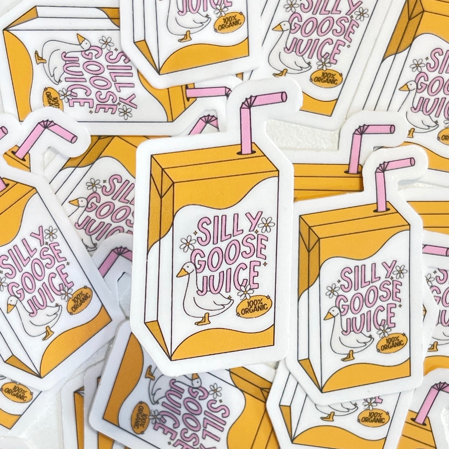 Silly Goose Juice Sticker