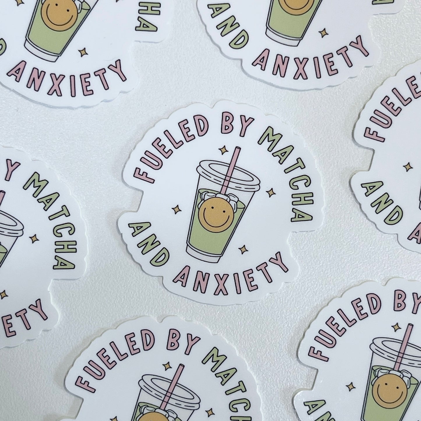 Fueled by Match and Anxiety sticker