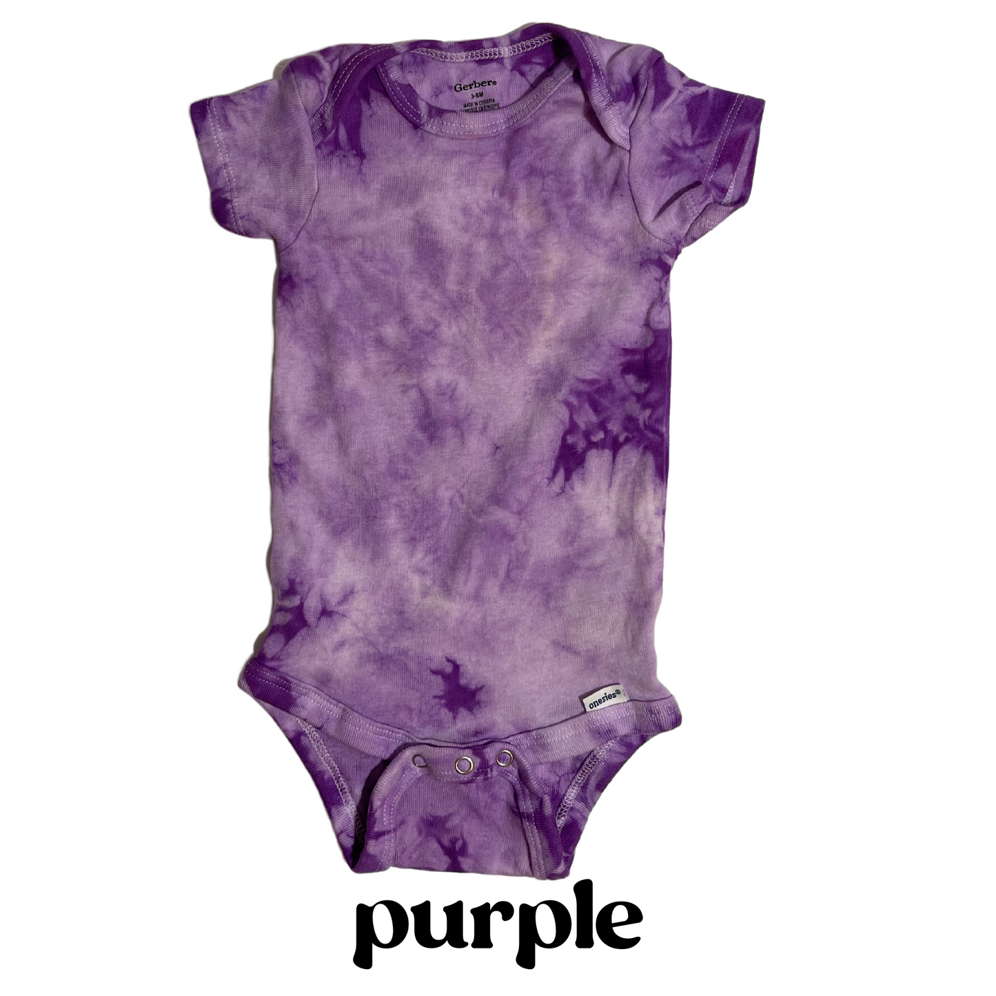 Mix & Match Tie Dye Baby Bodysuit 7 Pack