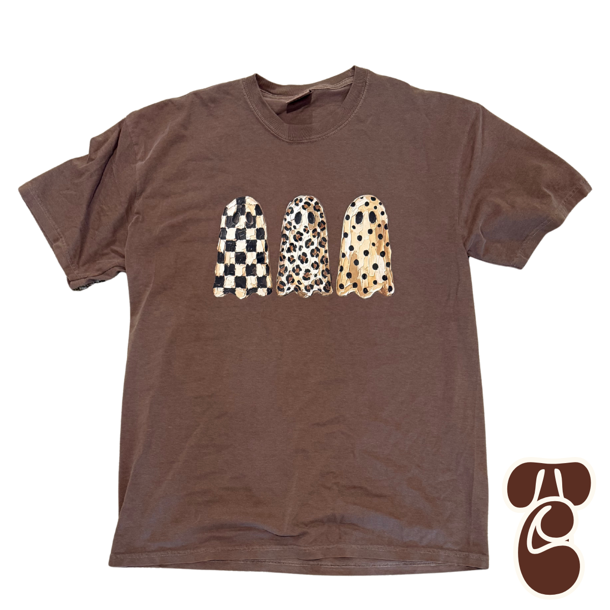 Black and White Painted Ghosts Tee