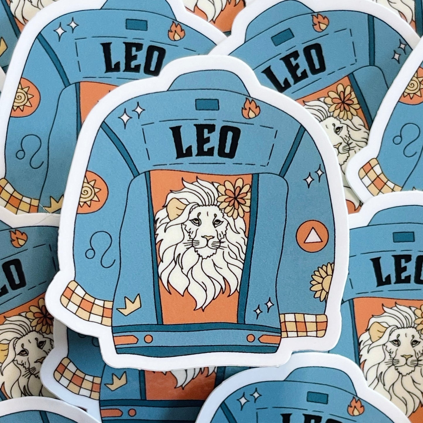 Leo Jean Jacket Sticker