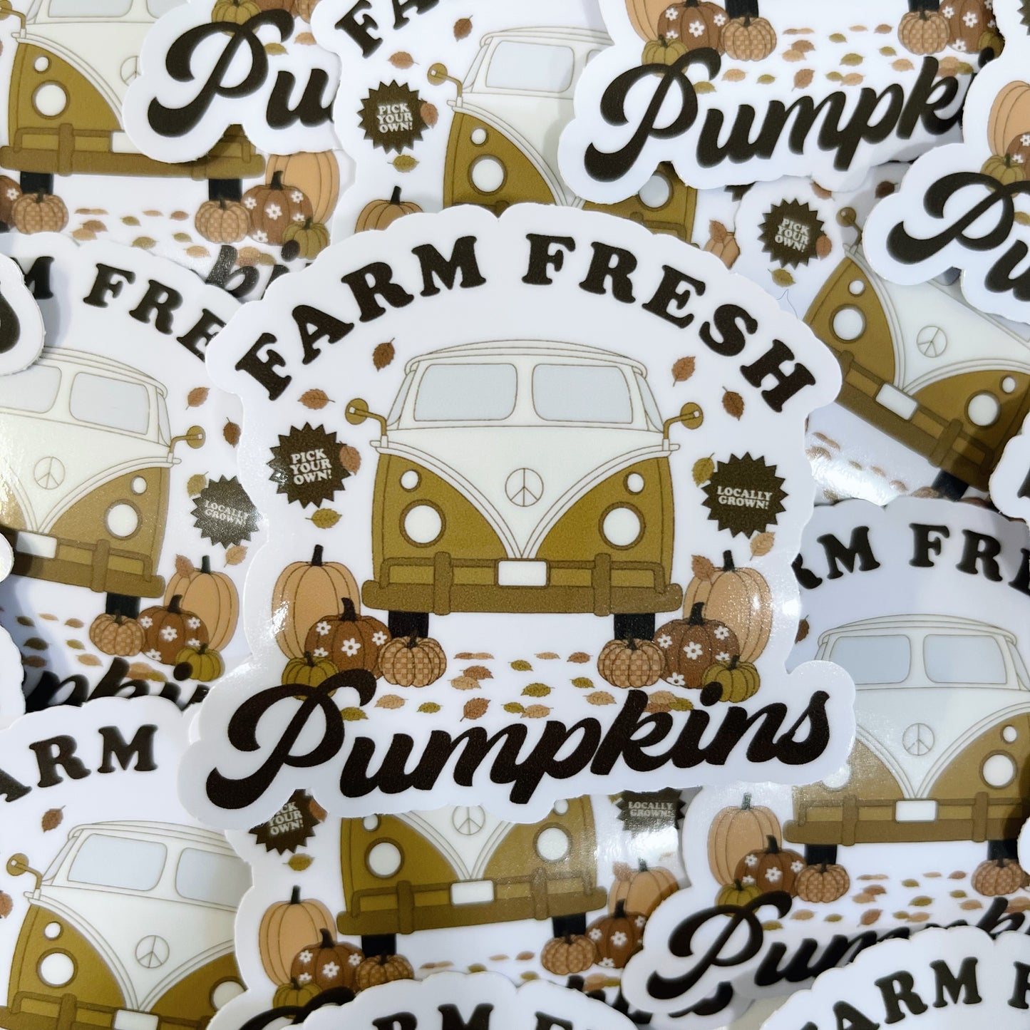 Farm Fresh Pumpkins Sticker