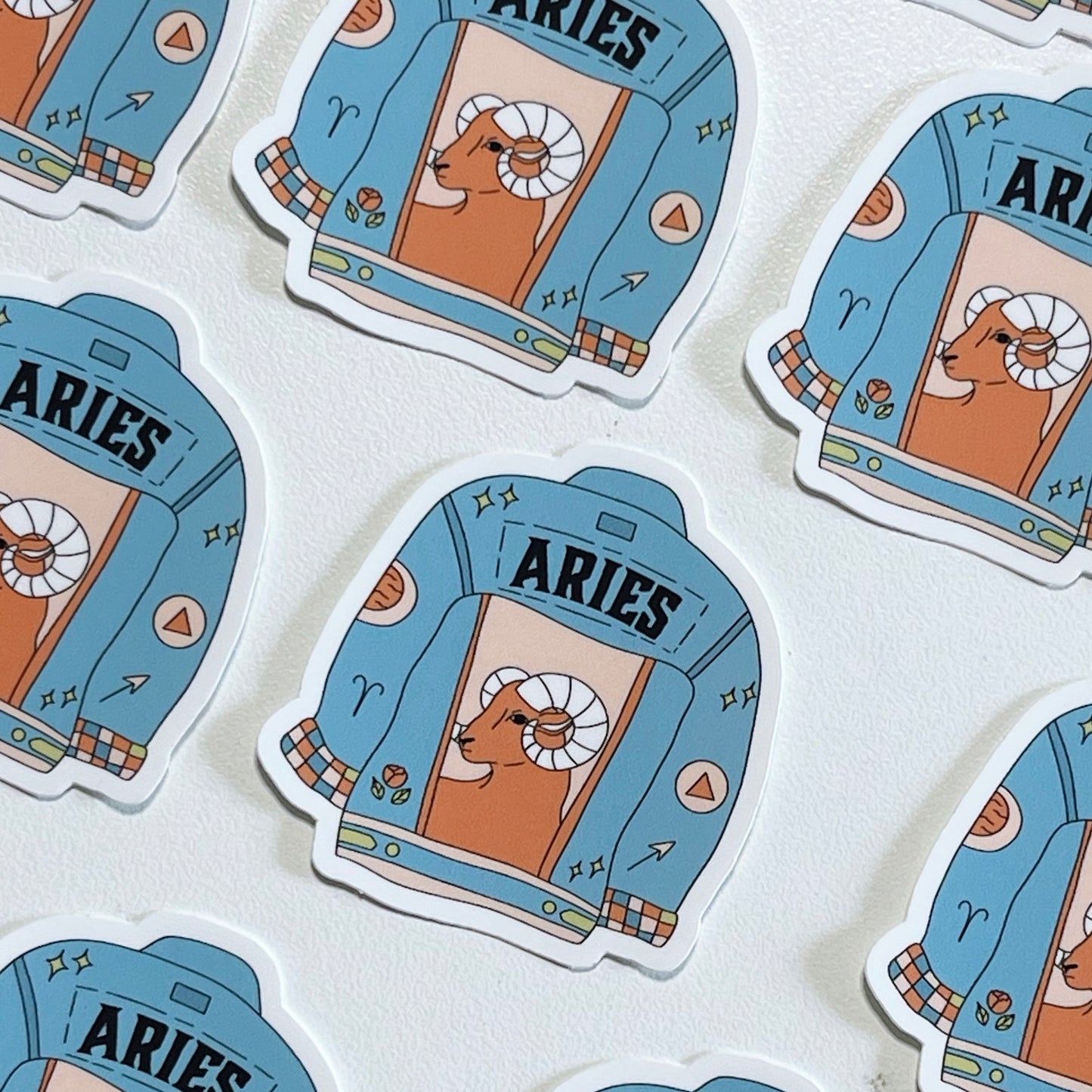 Aries Jean Jacket Sticker