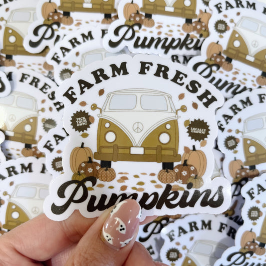 Farm Fresh Pumpkins Sticker