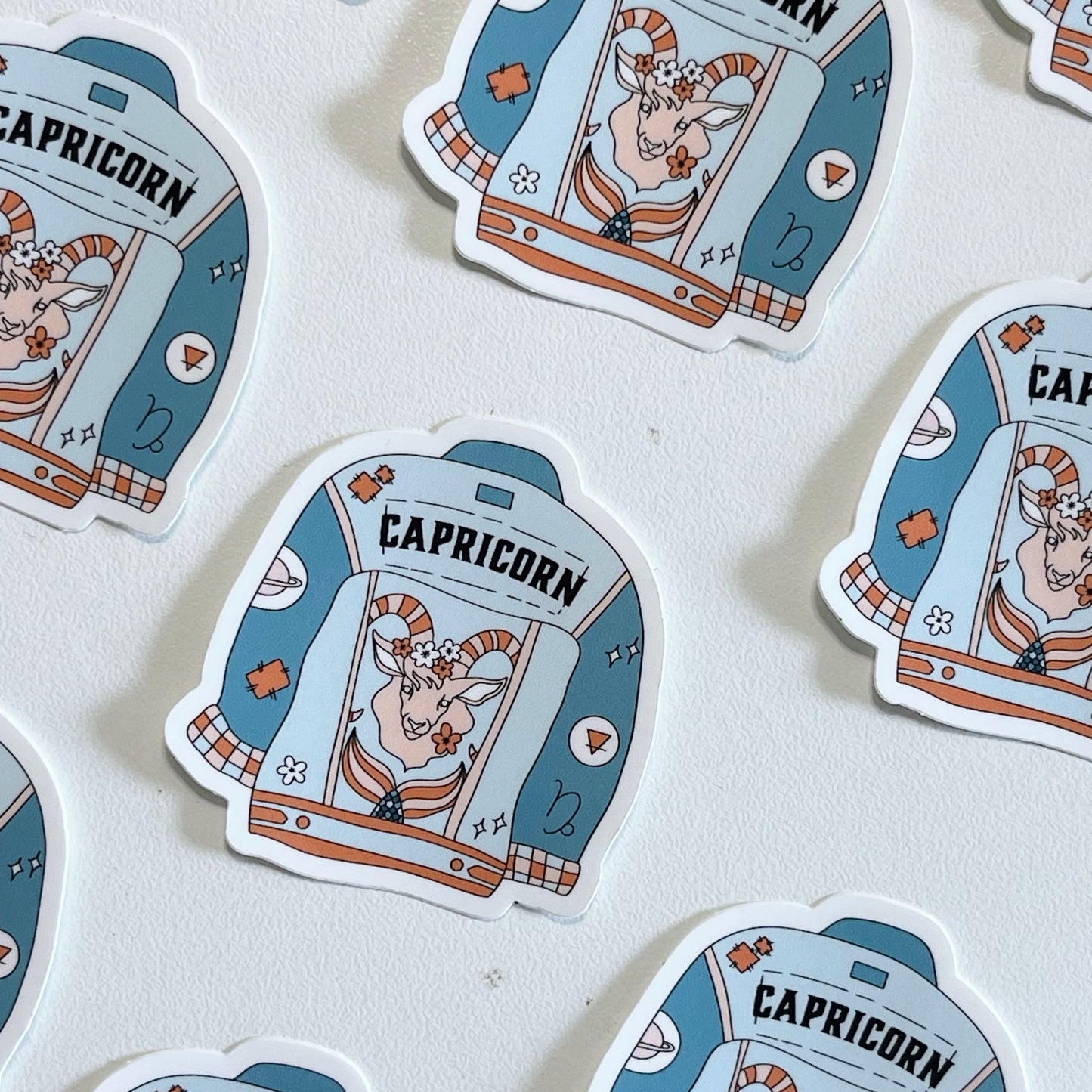 Capricorn Jean Jacket Sticker