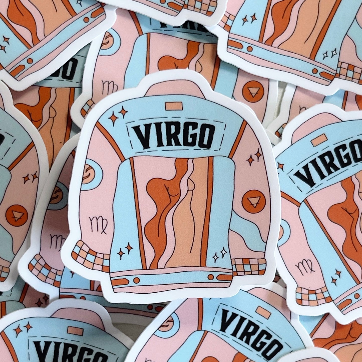 Virgo Jean Jacket Sticker