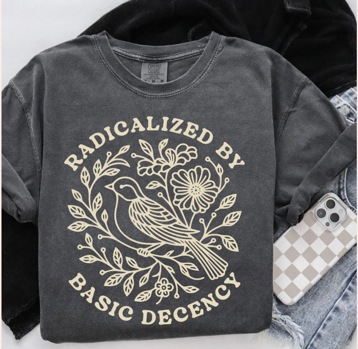 Radicalized By Basic Decency Graphic Tee