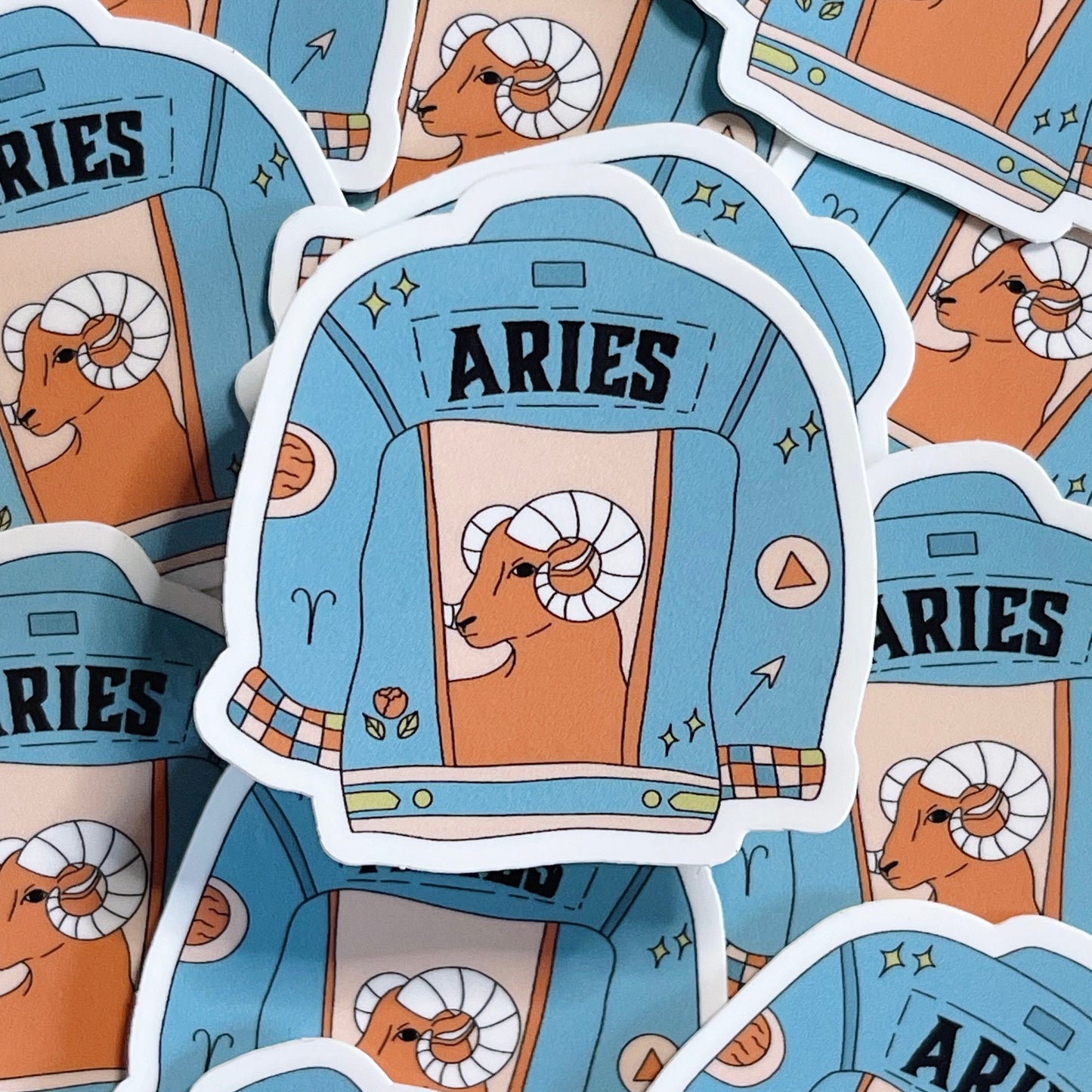 Aries Jean Jacket Sticker