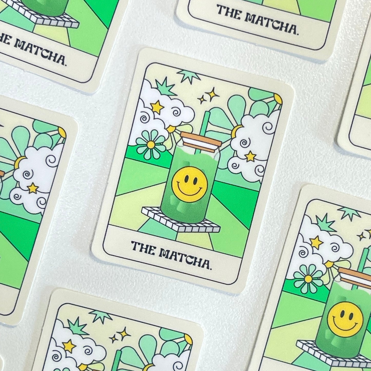 The Matcha Tarot Card Sticker