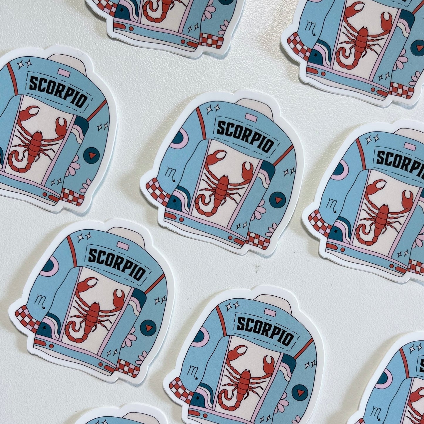 Scorpio Jean Jacket Sticker