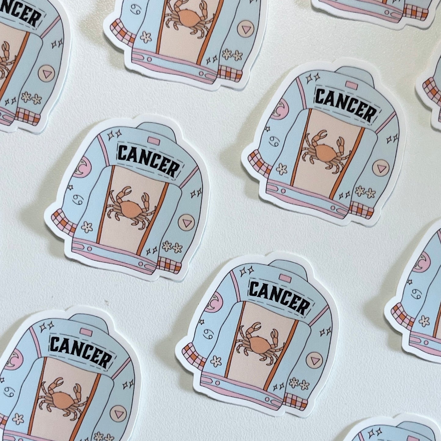 Cancer Jean Jacket Sticker