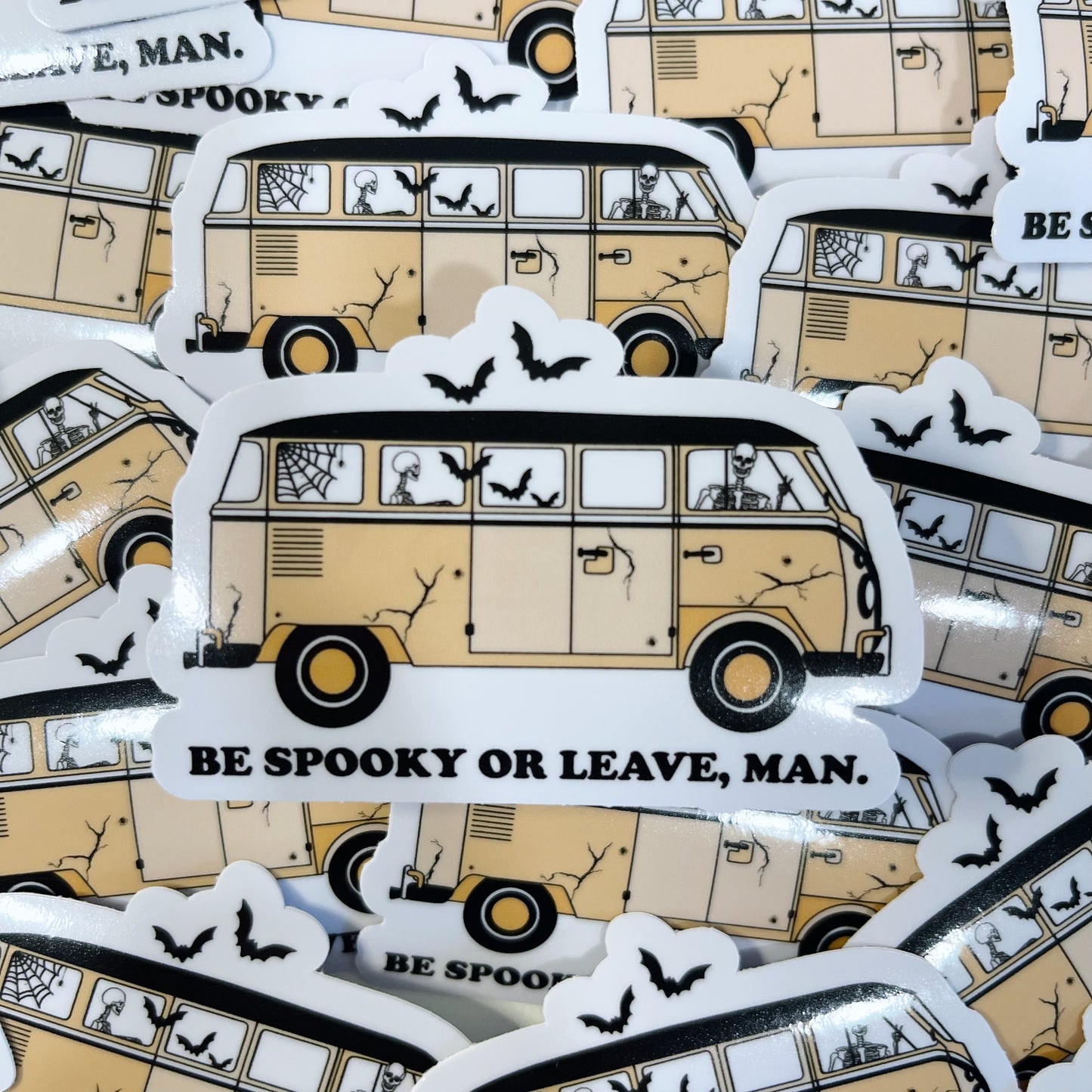 Be Spooky or Leave, Man Sticker