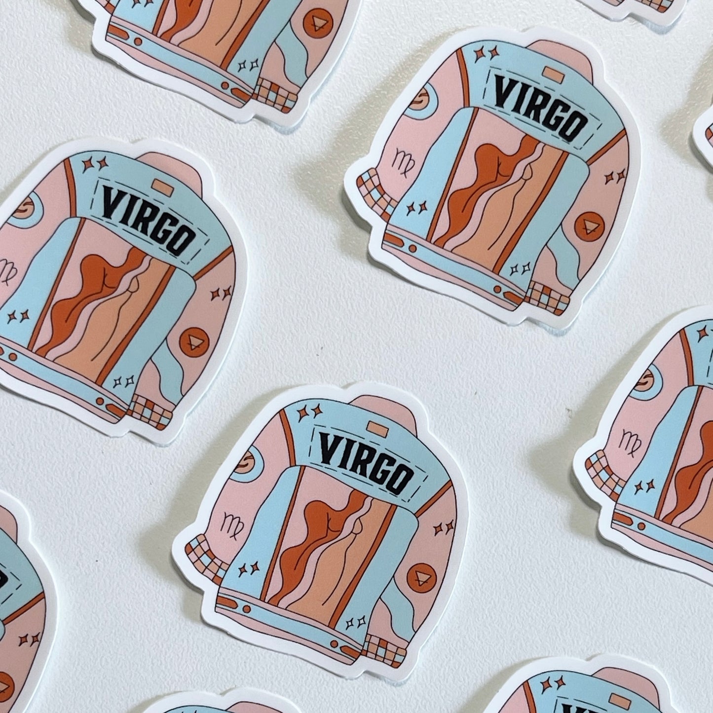 Virgo Jean Jacket Sticker