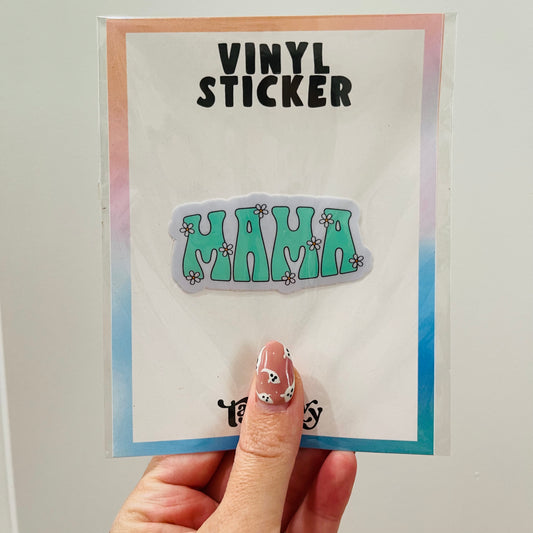 Teal Mama Sticker