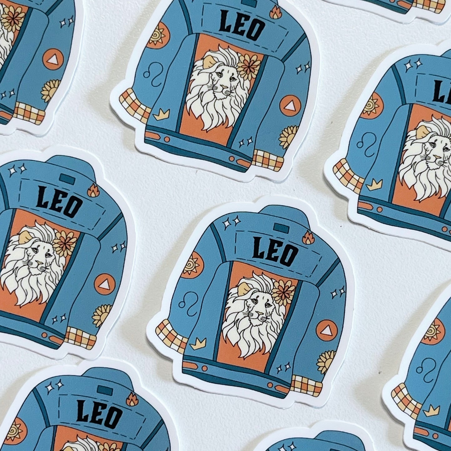 Leo Jean Jacket Sticker