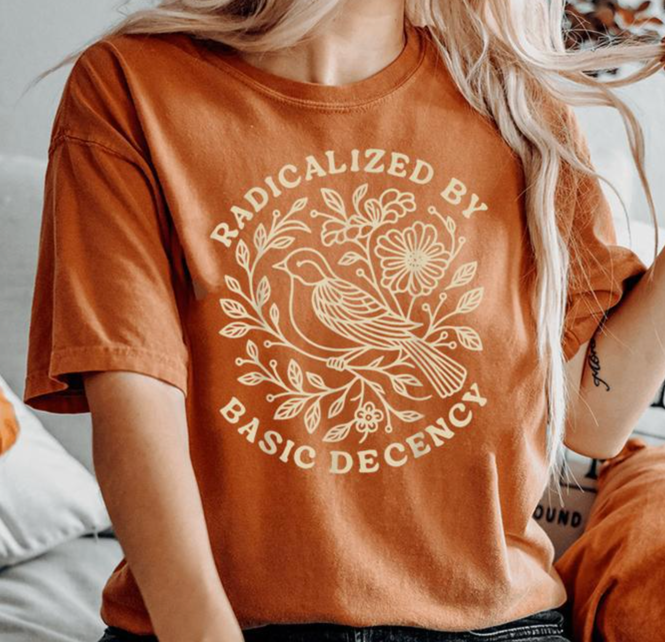 Radicalized By Basic Decency Graphic Tee