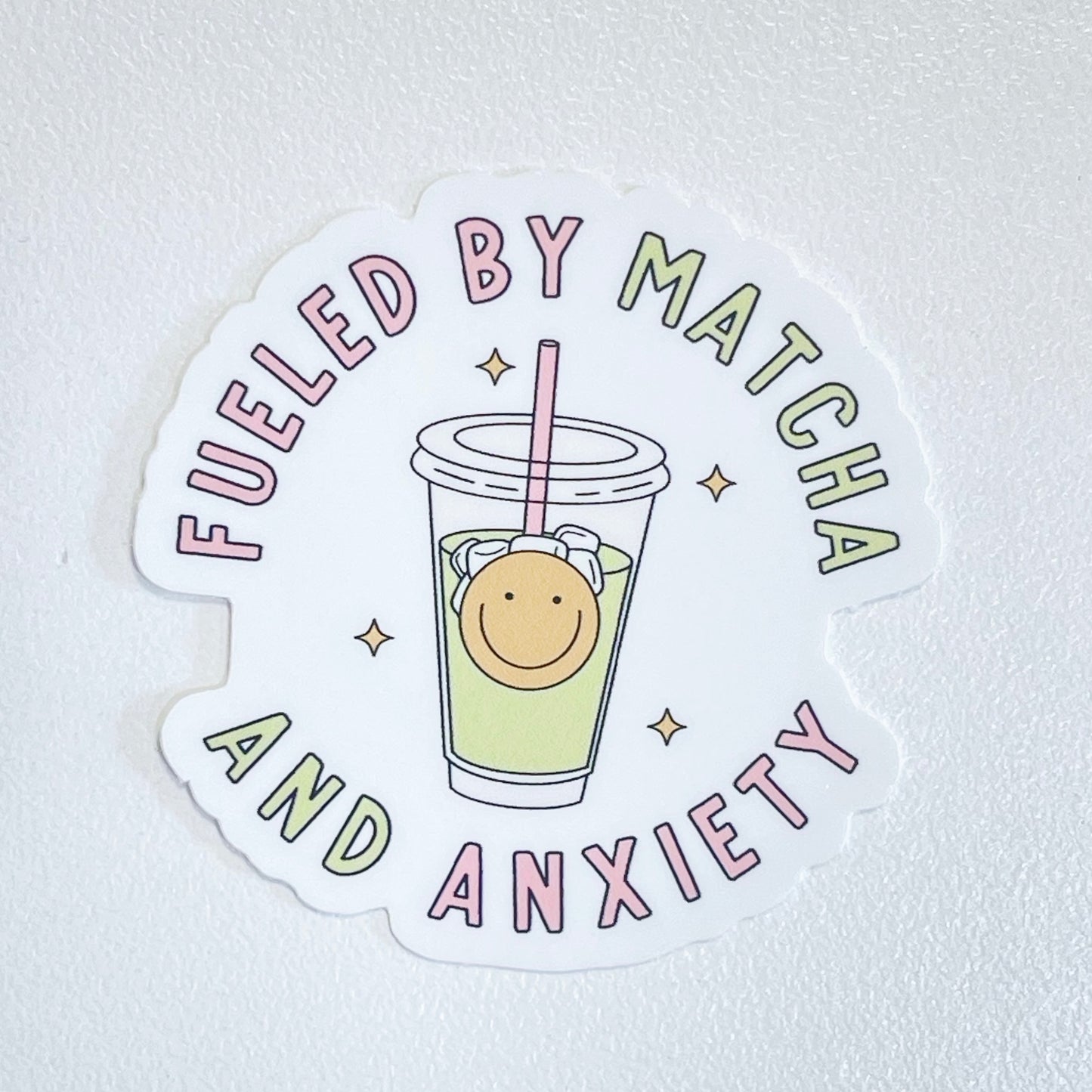 Fueled by Match and Anxiety sticker