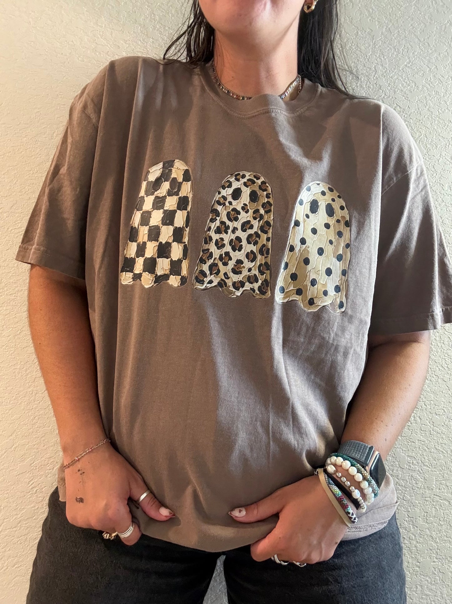 Black and White Painted Ghosts Tee