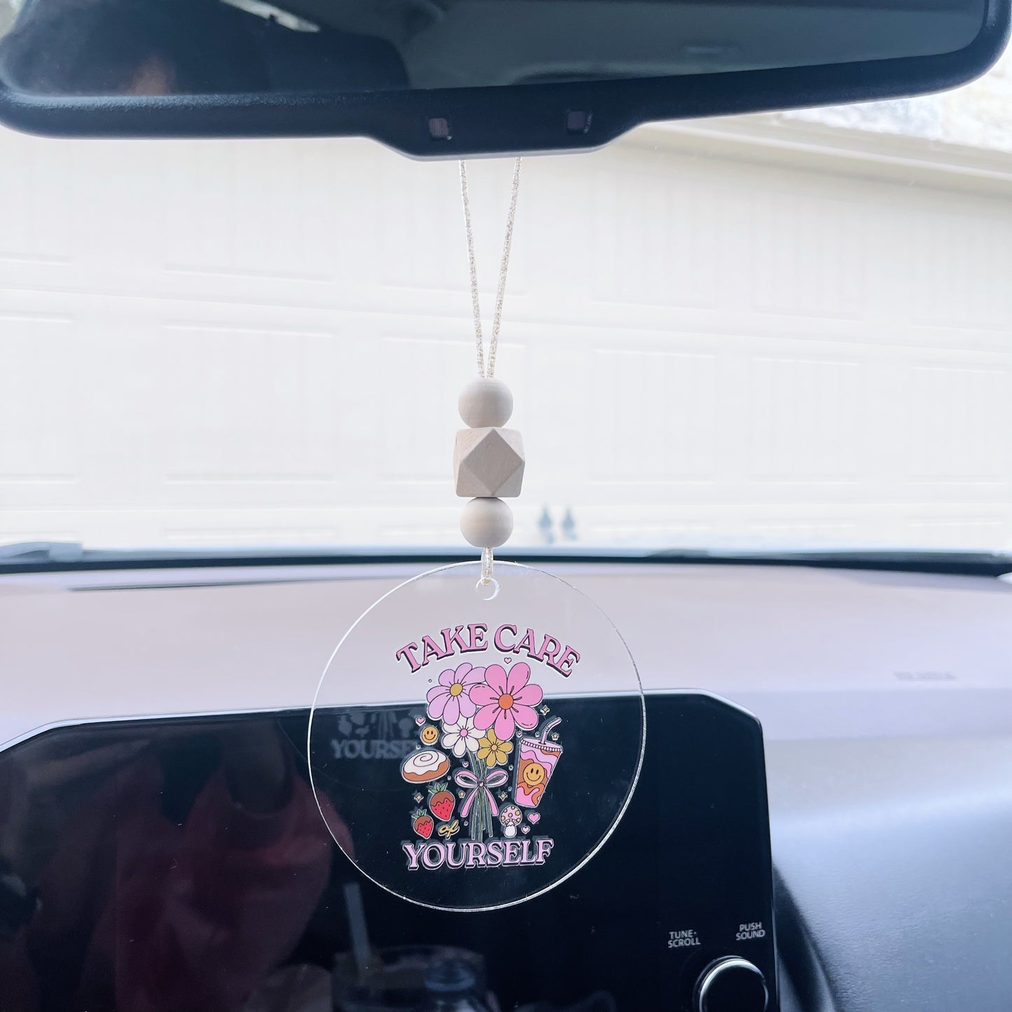 Take Care of Yourself Car Charm