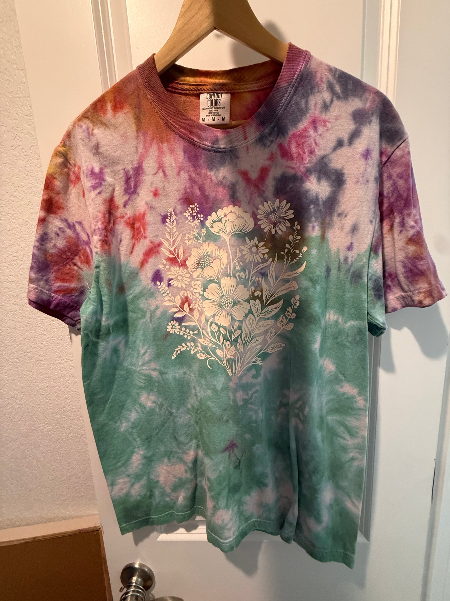 Floral Tie Dye Bouquet Graphic Tee