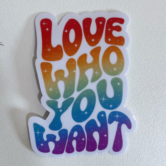 Love Who You Want Sticker