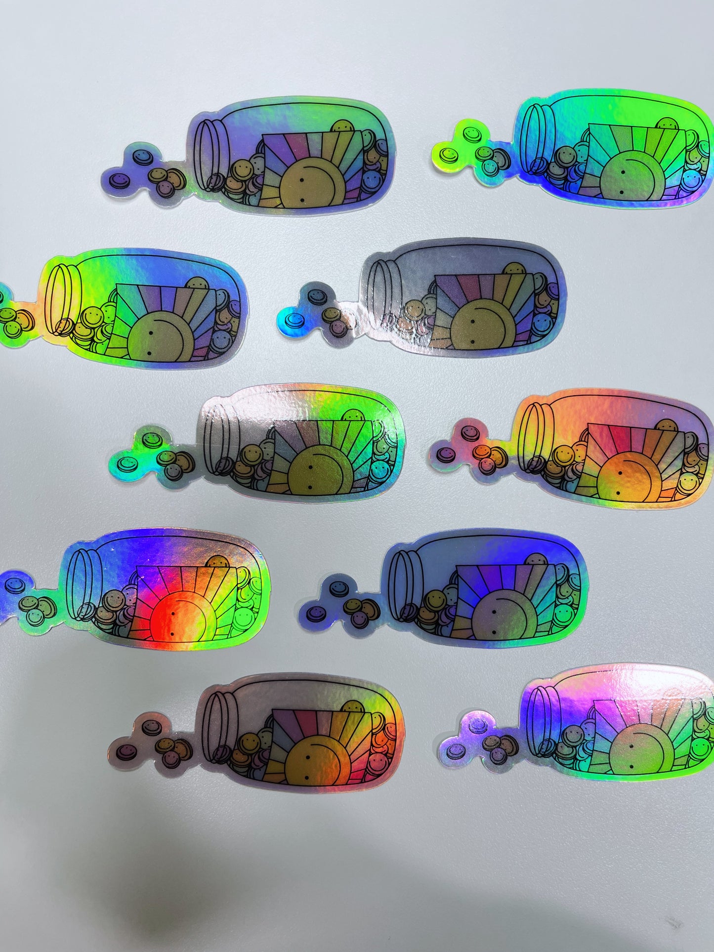 Happy Pills Holographic Sticker