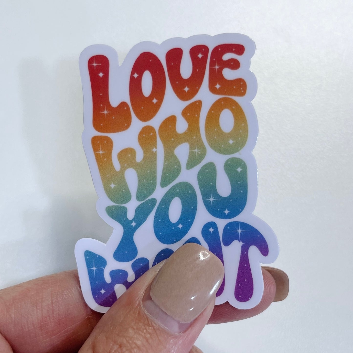 Love Who You Want Sticker