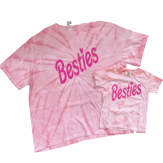 Besties Tie Dye  Tees- Adult & Youth sizes