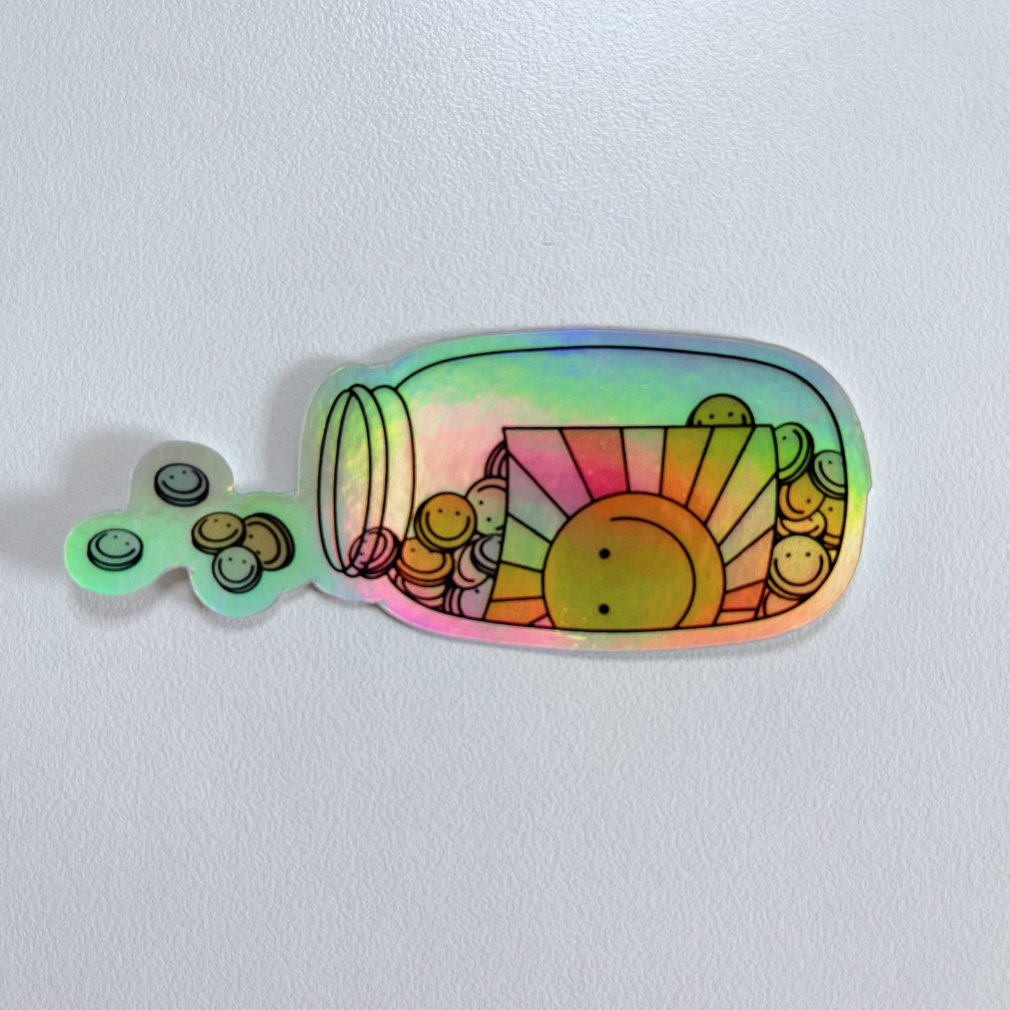 Happy Pills Holographic Sticker