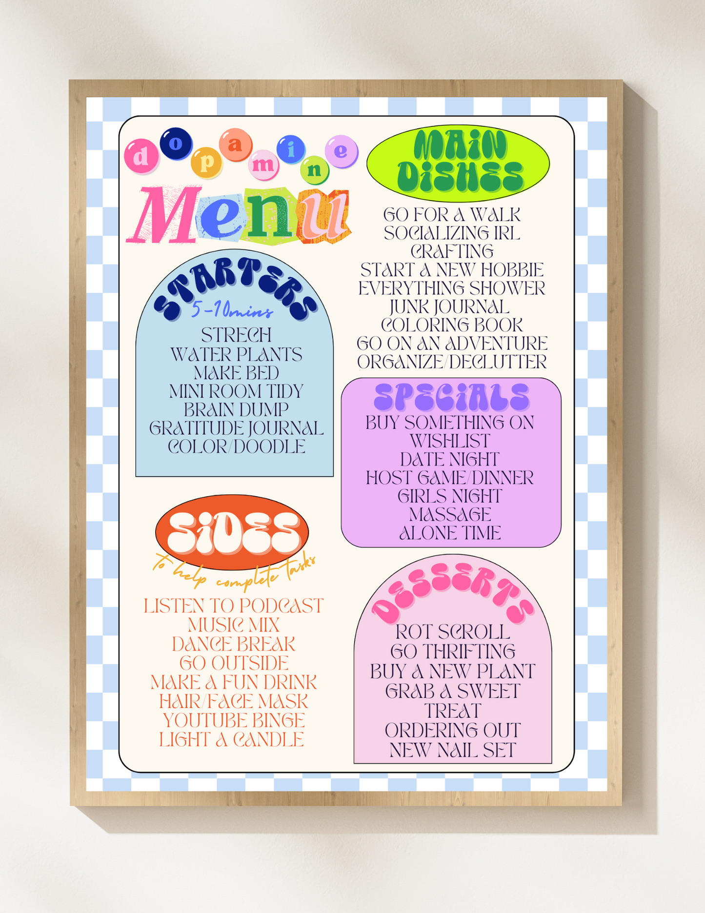 Dopamine Menu DIGITAL DOWNLOAD
