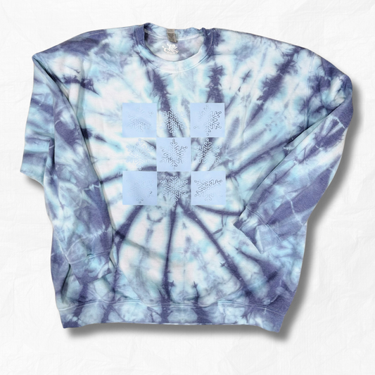 Snowflake Tie Dye Sweatshirt