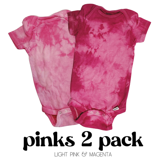 Pinks Baby Bodysuit 2 PACK