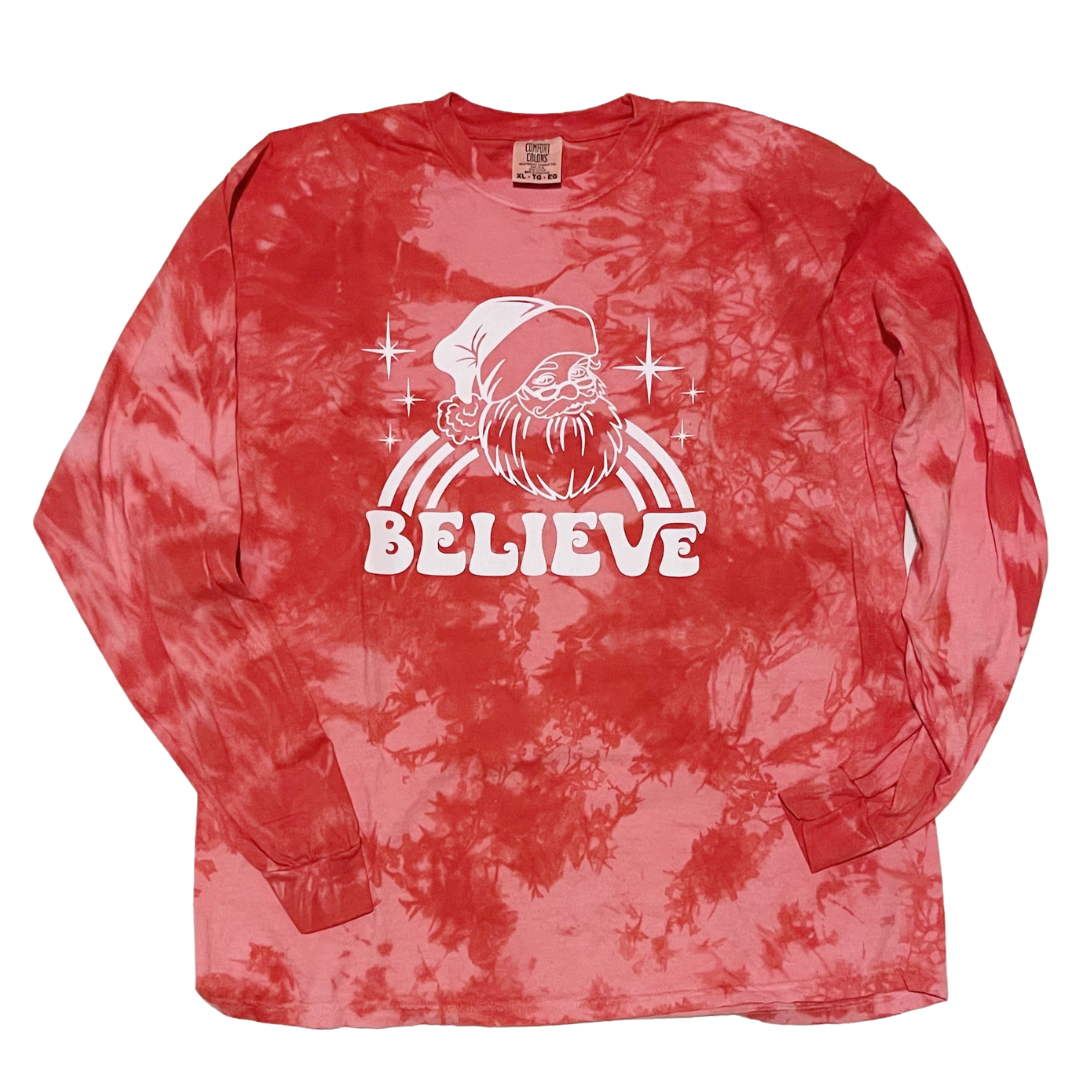 Santa Believe Long Sleeve Tee