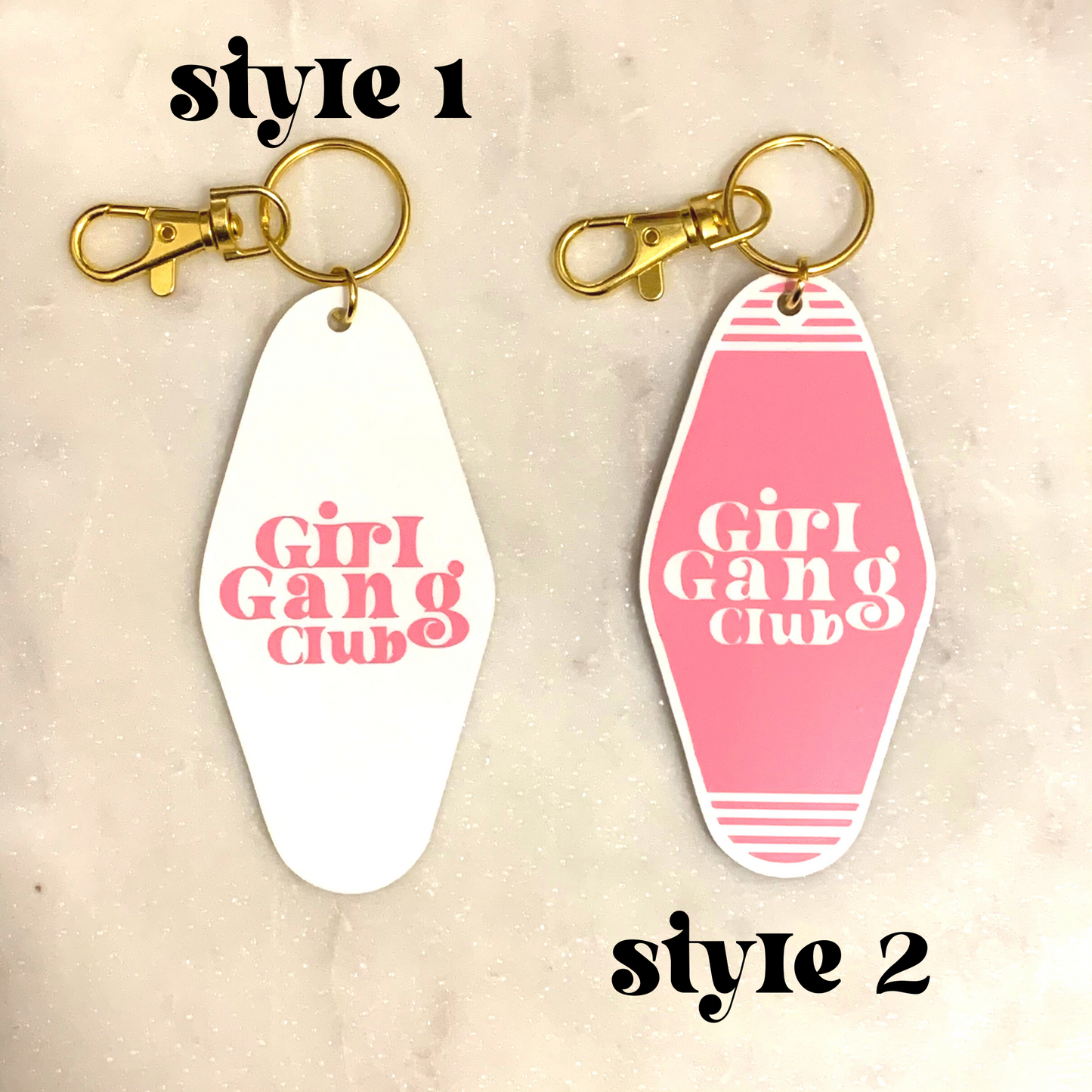 Girl Gang Club Keychain