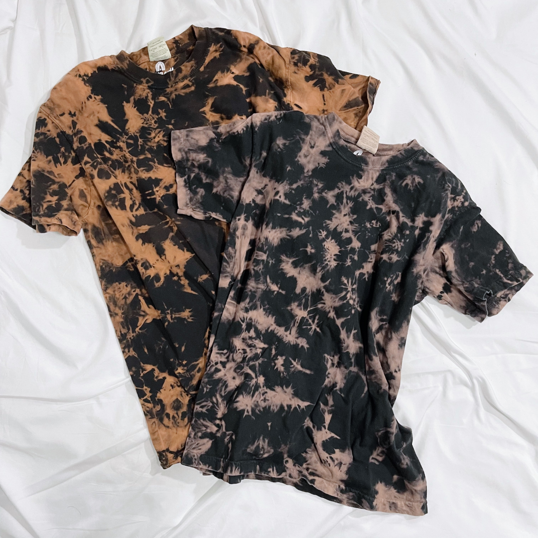 Black Bleach Dye Tee